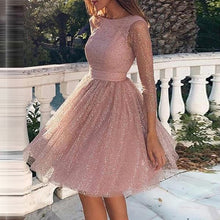 Load image into Gallery viewer, Women dresses Sexy High Waist Shiny dress
