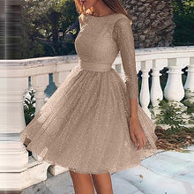 Load image into Gallery viewer, Women dresses Sexy High Waist Shiny dress
